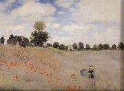 Claude Monet Poppy Field near Argenteuil oil painting on canvas
